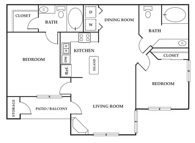 Unit 00-1202 floor plan